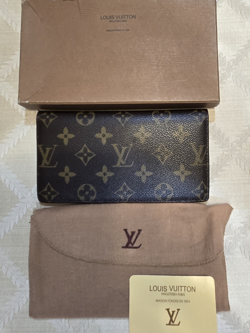Louis Vuitton Monogram Checkbook Wallet